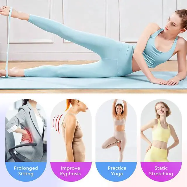 Alt view image 6 of 7 - 2026 Upgrade Figure 8 Resistance Band with Handles, Elastic Bands for Working Out,Arm,Back,Shoulder Training Elastic Ropes,Exercise Equipment for Yoga, Pilates,Physical Therapy Stretching (3 Pcs)