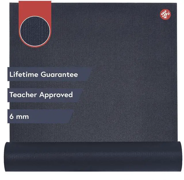 Main image of PRO Yoga Mat Premium 6mm Thick Travel Mat, High Performance Grip, Ultra Cushioning for Support and Stability in Yoga, Pilates, Gym and Any General Fitness, Midnight 71" x 26"