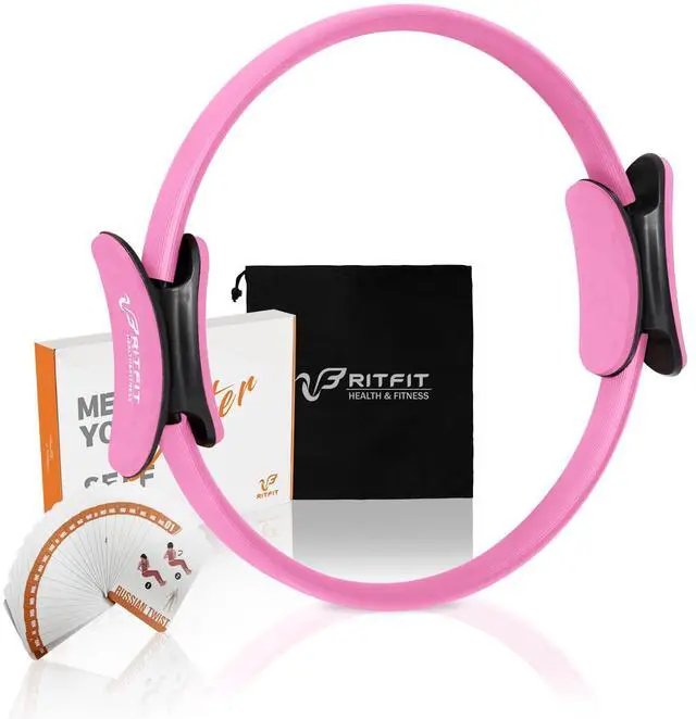Main image of Pilates Ring Circle - 14 Inch Magic Fitness Circle for Toning Inner & Outer Thighs, Bonus Workout Guide Included
