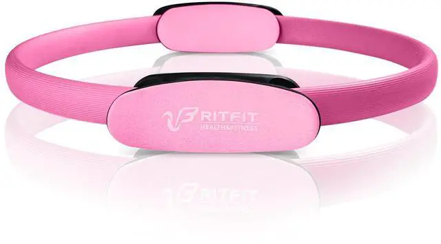 Alt view image 7 of 7 - Pilates Ring Circle - 14 Inch Magic Fitness Circle for Toning Inner & Outer Thighs, Bonus Workout Guide Included