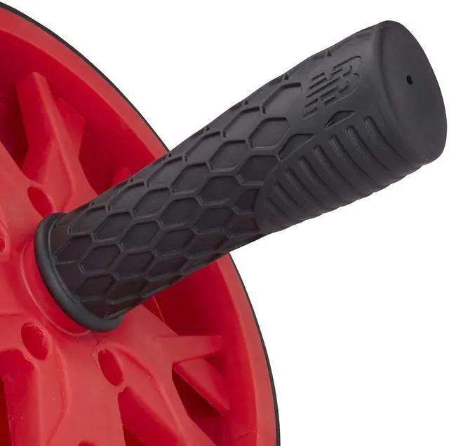 Alt view image 3 of 6 - Ab Wheel - Abdominal Roller Trainer Non Skid Wheels with Sure-Grip Handles, Black/Red
