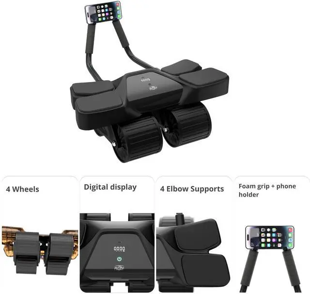 Alt view image 2 of 5 - 2024 New Roller High-Performance Exercise Machine With Automatic Rebound, Multi- layered Anti-Slip