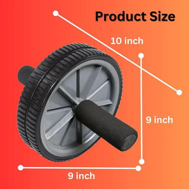 Alt view image 5 of 5 - Daiwa Felicity Core Fitness Dual Ab Wheel Dual-Wheel Ab Roller for Core Strength & Full-Body Workout Strengthens Abs, Obliques, Back, Hips & Glutes Portable Core Trainer for All Fitness Levels