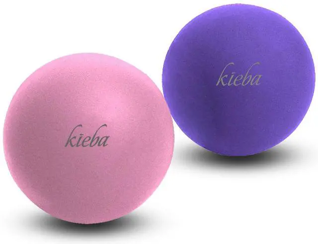 Main image of Massage Lacrosse Balls for Myofascial Release, Trigger Point Therapy, Muscle Knots, and Yoga Therapy. Set of 2 Firm Balls (Pink and Purple)