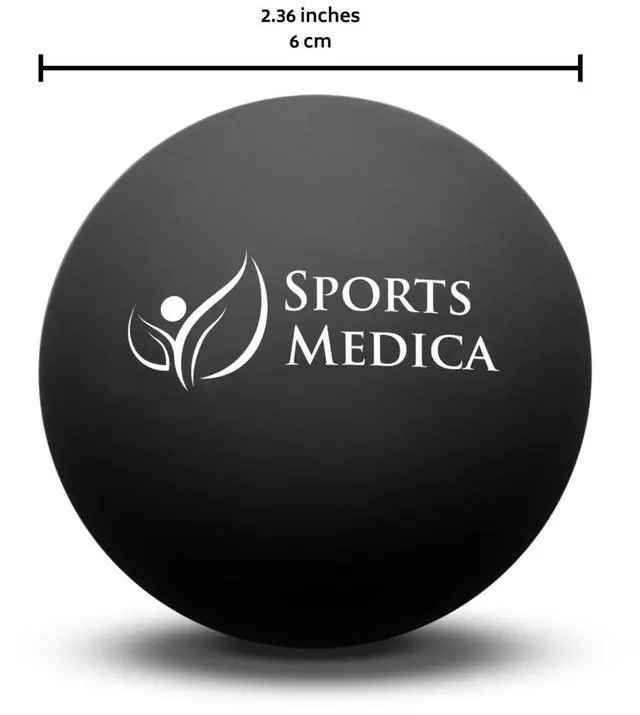 Alt view image 2 of 2 - Lacrosse Ball for Myofascial Release - Perfect for Trigger Point Massage Therapy - Best for Neck & Shoulder Pain - Video Series & eHandbook Included