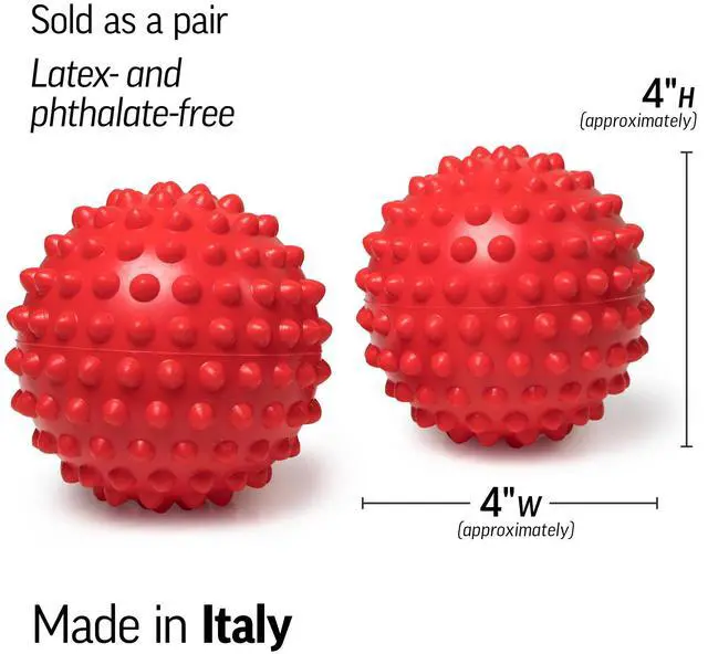 Alt view image 3 of 6 - Franklin Method Easy Grip Ball Set (Pair) - Soft, Bumpy Inflatable Massage Balls for Myofascial Release, Sensory Stimulation and Franklin Method Relaxation Exercises