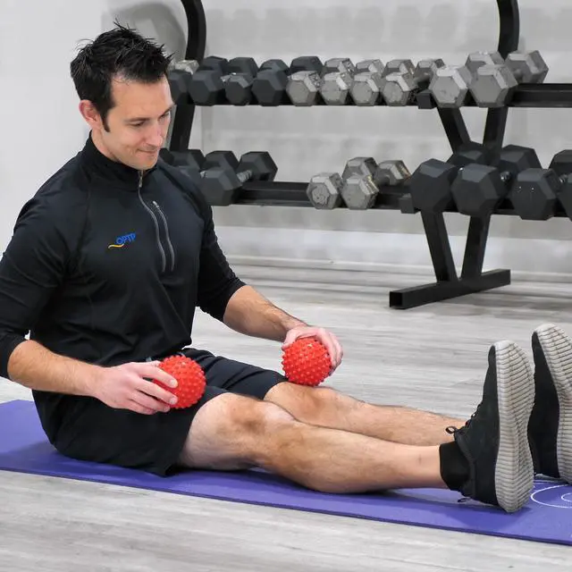 Alt view image 5 of 6 - Franklin Method Easy Grip Ball Set (Pair) - Soft, Bumpy Inflatable Massage Balls for Myofascial Release, Sensory Stimulation and Franklin Method Relaxation Exercises