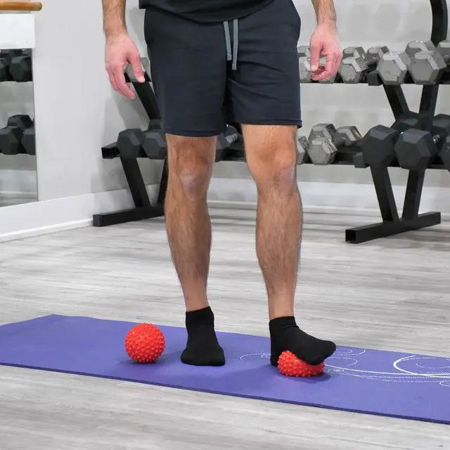 Alt view image 6 of 6 - Franklin Method Easy Grip Ball Set (Pair) - Soft, Bumpy Inflatable Massage Balls for Myofascial Release, Sensory Stimulation and Franklin Method Relaxation Exercises