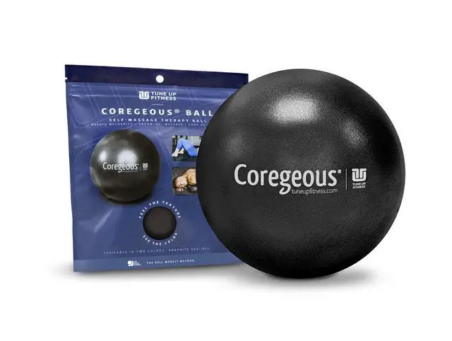 Main image of Coregeous Ball | Psoas Release Tool, Abdominal, Belly & Lower Back Release | Core Ball, Exercise Ball for Low Back, Stress & Digestive Relief, Improved Breathing & Sleep (Graphite)