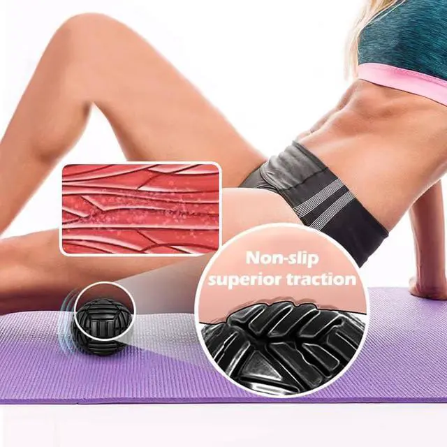 Alt view image 2 of 7 - Fitness Muscle Massage Ball, 3.15in, Therapy Ball for Trigger Point Massage, Trigger Point Ball for Myofascial Release, Mobility Ball for Exercise & Recovery (Blue)