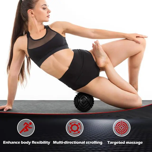 Alt view image 3 of 7 - Fitness Muscle Massage Ball, 3.15in, Therapy Ball for Trigger Point Massage, Trigger Point Ball for Myofascial Release, Mobility Ball for Exercise & Recovery (Blue)