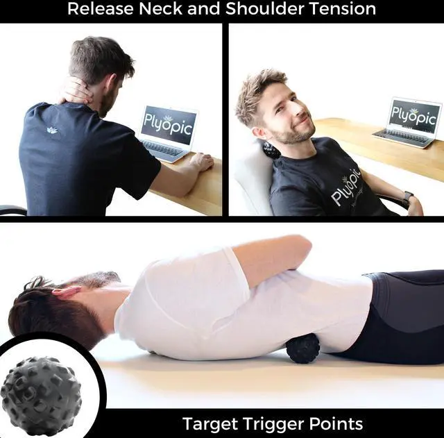 Alt view image 6 of 7 - Massage Ball Set for Deep Tissue Muscle Massage, Myofascial Release, Trigger Points, Mobility, Plantar Fasciitis - Eliminate Muscle Tension & Tightness in Your Back Neck Foot