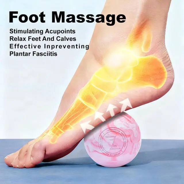 Alt view image 5 of 7 - 2PCS Massage Lacrosse Balls for Myofascial Release, Quality Certification, Massage Deep Tissue for Foot Back Shoulder Feet, Trigger Point Therapy, Relieving Muscle Pain (2 Pieces)