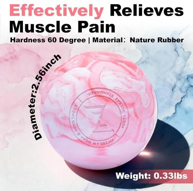 Alt view image 7 of 7 - 2PCS Massage Lacrosse Balls for Myofascial Release, Quality Certification, Massage Deep Tissue for Foot Back Shoulder Feet, Trigger Point Therapy, Relieving Muscle Pain (2 Pieces)