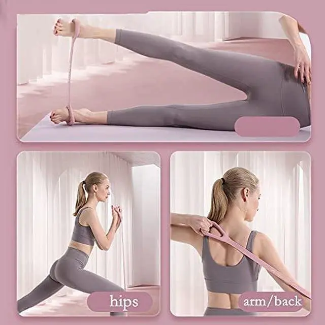 Alt view image 5 of 7 - Figure 8 Fitness Resistance Band, Arm|Back Training Elastic Ropes - Pure Barre Workout Chest Arm and Shoulder Stretch Bands Exercise Equipment for Physical Therapy,Yoga,Pilates, Stretching