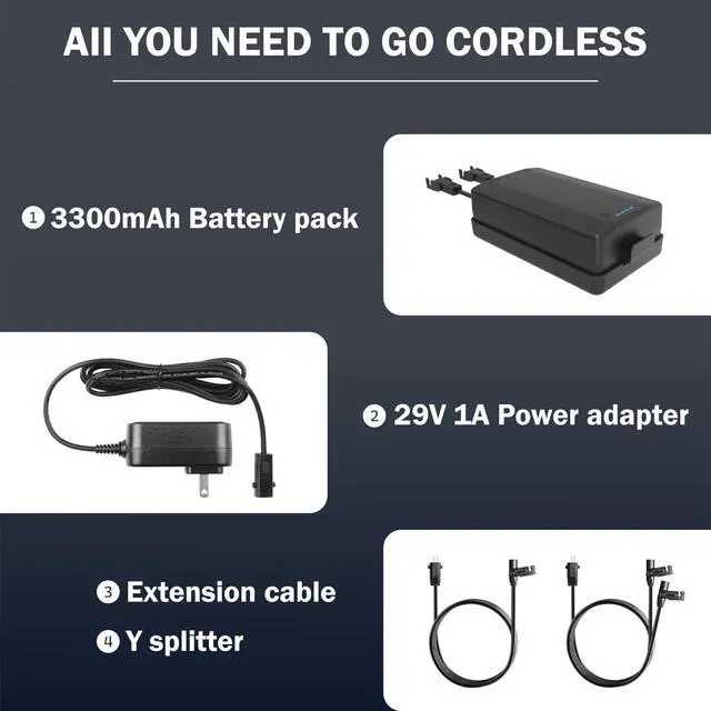Alt view image 5 of 6 - Universal Battery Pack for Reclining Furniture, 3300mAh Wireless Rechargeable Battery Pack for Power Recliner, Power Sofa, Sectional, and Lift Chair