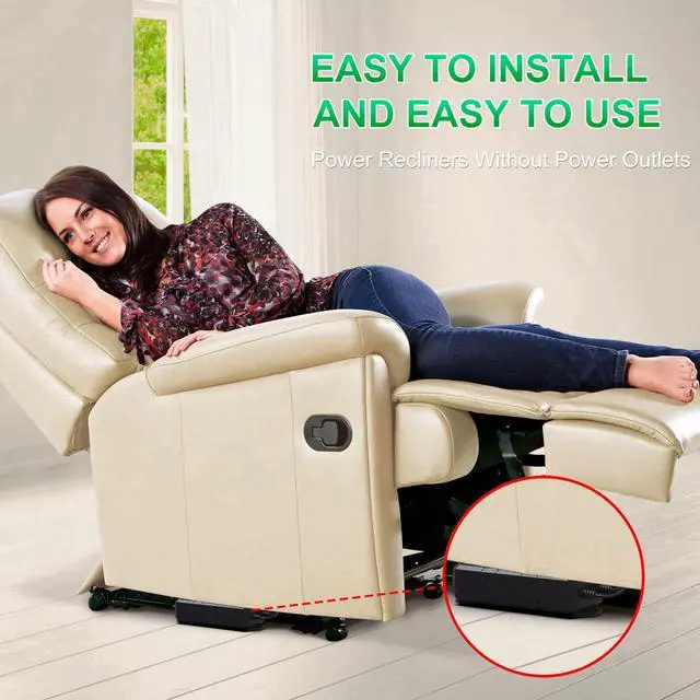 Alt view image 7 of 7 - 2500mAh Battery Pack for Reclining Furniture Universal Wireless Recliner Battery Pack Charger for Electric Recliner, Sofas, Lift Chairs, Couch Suitable for 2-Pin Connection