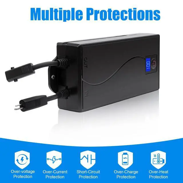 Alt view image 4 of 7 - Universal Battery Pack for Reclining Furniture with LED Display- Wireless 2500mAh Rechargeable Battery for Electric Recliner, Power Sofa, Couch, Lift Chair- Fits 2-Pin Motion Furniture (with Charger)