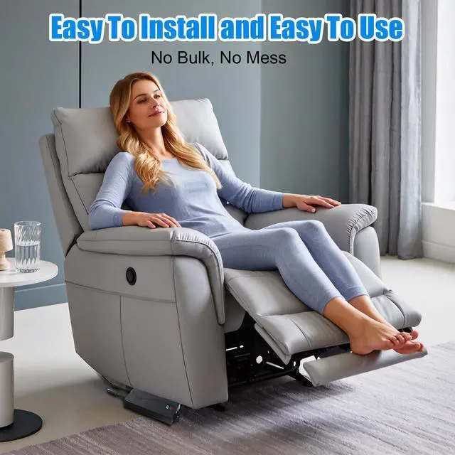 Alt view image 7 of 7 - Universal Battery Pack for Reclining Furniture with LED Display- Wireless 2500mAh Rechargeable Battery for Electric Recliner, Power Sofa, Couch, Lift Chair- Fits 2-Pin Motion Furniture (with Charger)