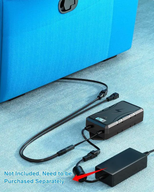 Alt view image 6 of 6 - Battery Pack for Reclining Furniture- 2500mAh Power Recliner Battery Rechargeable, Universal Furniture Battery Pack with 2-Pin Electric Cord for Lift Chairs Sofas- Power Supply