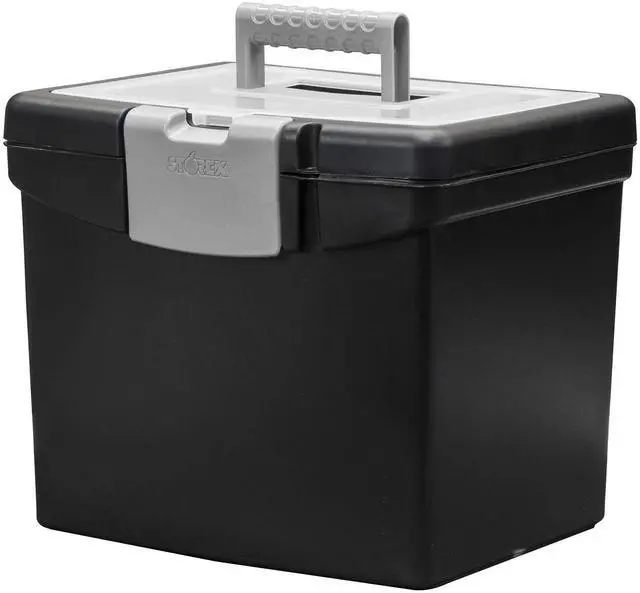 Alt view image 2 of 7 - File Storage Box Translucent Storage Lid, Black 1-Pack (61504F01C)