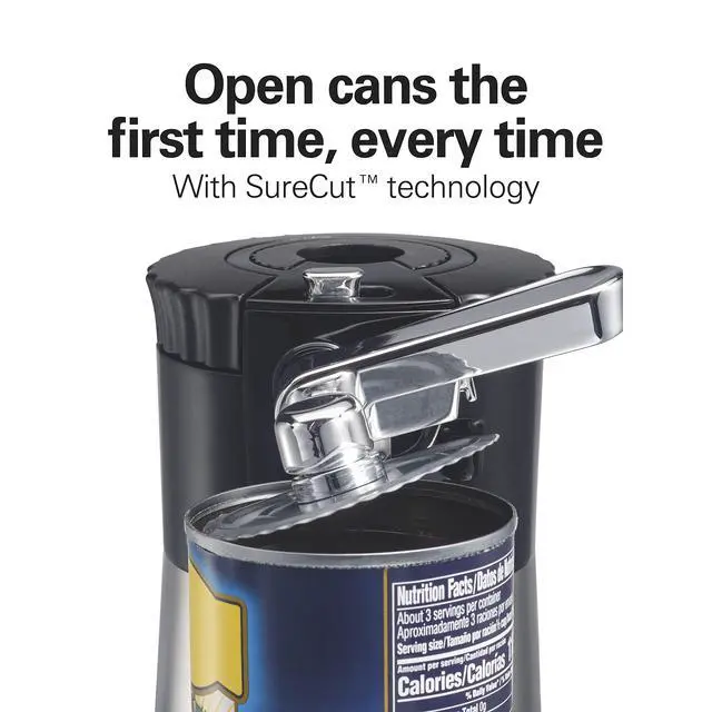 Alt view image 2 of 7 - OpenStation Electric Automatic Can Opener for Kitchen with Multi Tool and Bottle and Jar Opening Tools, Auto Shutoff, Cord Storage, and Sure Cut Technology, Stainless Steel (76382)