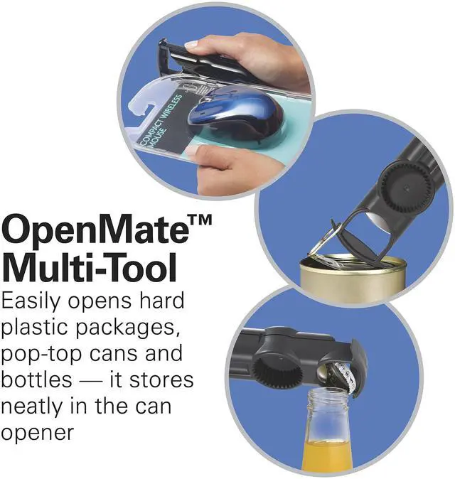 Alt view image 3 of 7 - OpenStation Electric Automatic Can Opener for Kitchen with Multi Tool and Bottle and Jar Opening Tools, Auto Shutoff, Cord Storage, and Sure Cut Technology, Stainless Steel (76382)