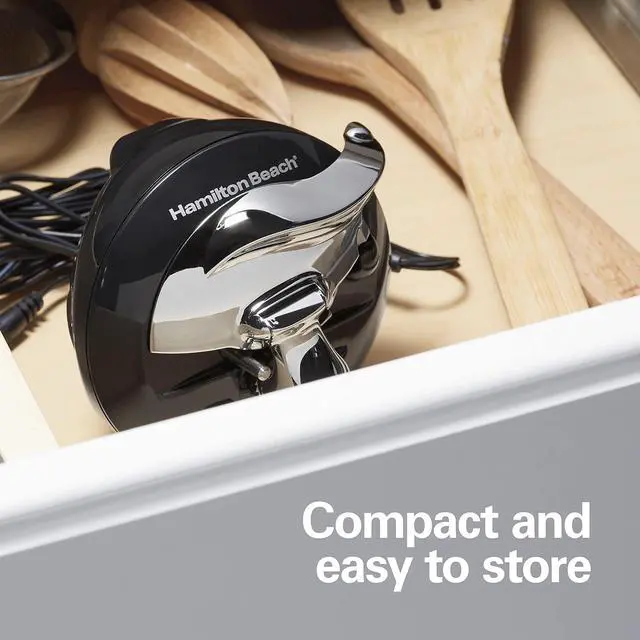 Alt view image 5 of 7 - Walk 'n Cut Electric Can Opener for Kitchen, Use On Any Size, Automatic and Hand-Free, Cordless & Rechargeable, Easy Clean Removable Blade, Black (76501G)
