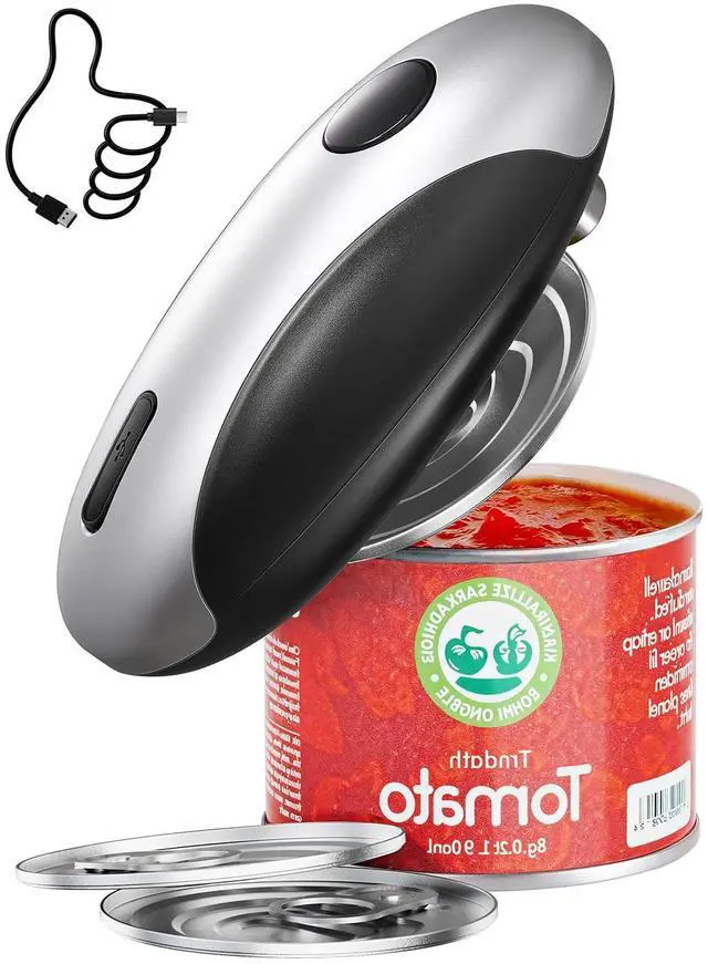Main image of Rechargeable Electric Can Opener - Smooth Edge, One-Touch Automatic Can Opener for Seniors & Arthritis, Hands-Free Can Openers for Kitchen, Type-C Fast Charge, Compact Portable Can Openers