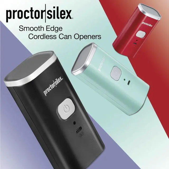 Alt view image 7 of 7 - Automatic Electric Can Opener, Hands Free Cordless Operation & USB Rechargeable, Self-Aligning, Cut Smooth Touch Lid Edges, Compact and Easy to Store, Mint