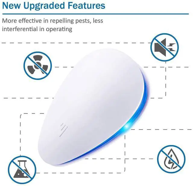 Alt view image 6 of 7 - (2026 Upgraded) Ultrasonic Insect & Pest Indoor Repeller, Plug-in Pest Control Electronic Repellent for Rodent, Mouse, Mice, Rats, Roaches, Bugs, Ants, Spiders, Mosquitoes, for Home, Warehouse 6 Pack