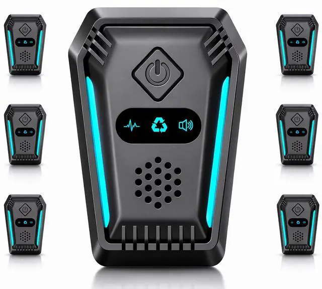 Main image of (2026 Upgraded) Ultrasonic Rodent & Pest Indoor Repeller - Stronger Driving Force, Repellent for Mouse, Rats, Roaches, Ants, Spiders & Bugs | Plug-in Control, 3 Mode Switching (6 Pack)