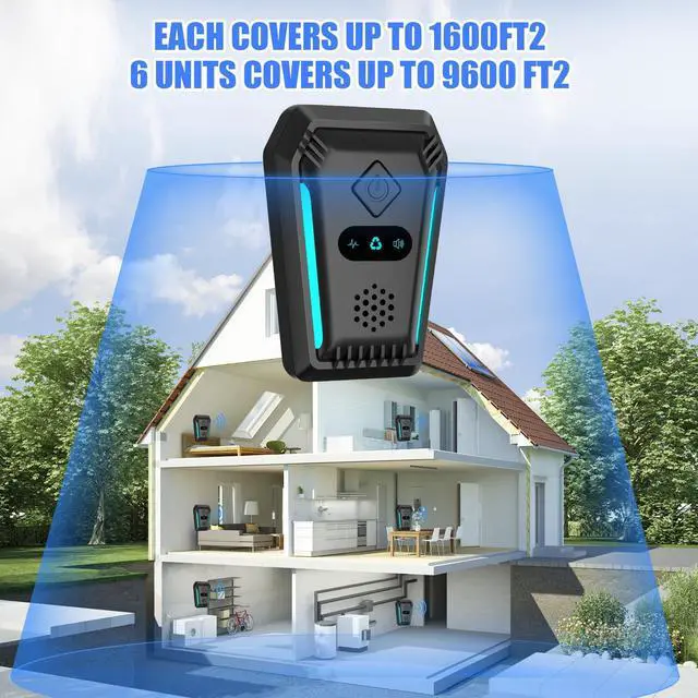 Alt view image 7 of 7 - (2026 Upgraded) Ultrasonic Rodent & Pest Indoor Repeller - Stronger Driving Force, Repellent for Mouse, Rats, Roaches, Ants, Spiders & Bugs | Plug-in Control, 3 Mode Switching (6 Pack)