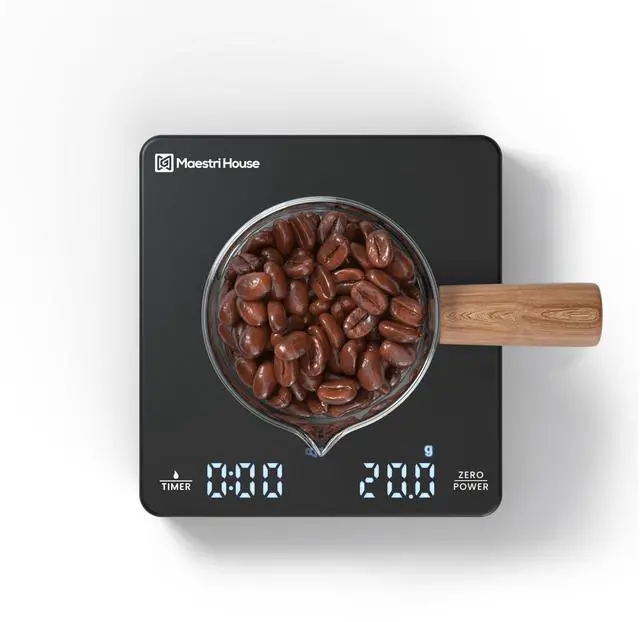 Main image of S1 Mini Espresso Coffee Scale with Timer, 2kg/0.1g Precision Shot Scale, Rechargeable Digital Scale for Espresso & Pour Over Coffee-Black