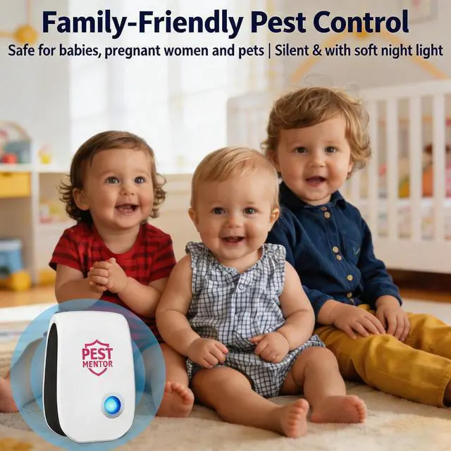 Alt view image 3 of 6 - Ultrasonic Pest Control Repeller, Electronic Pest Repellent Mouse Repellent, Indoor Pest Control for Roach Rodent Mouse Bugs Mosquito Mice Spider Ant Fleas Insects Cockroach 10 Packs