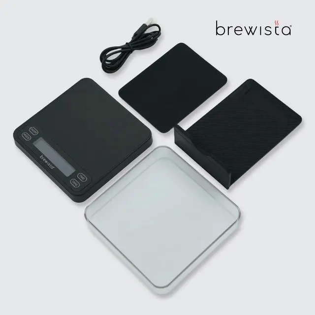 Alt view image 3 of 7 - Smart Coffee Scale III with Timer, 2kg/0.1g High Precision Scale for Espresso and Pour-Over Coffee, Portable Mini Digital Kitchen Scale with Automatic Timing, Rechargeable, 5 Modes