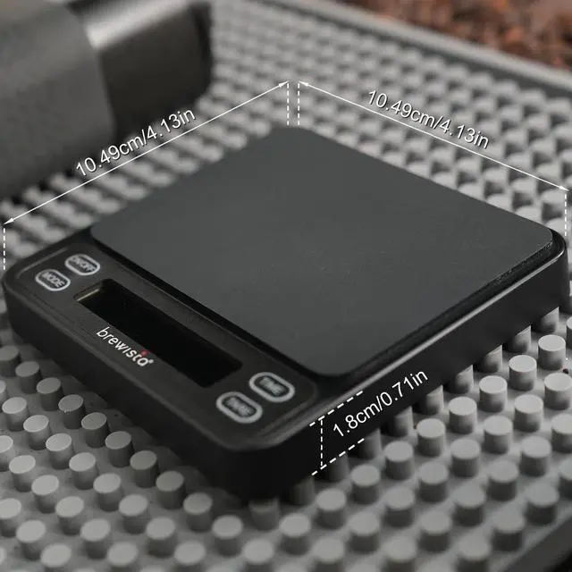 Alt view image 2 of 7 - Smart Coffee Scale III with Timer, 2kg/0.1g High Precision Scale for Espresso and Pour-Over Coffee, Portable Mini Digital Kitchen Scale with Automatic Timing, Rechargeable, 5 Modes