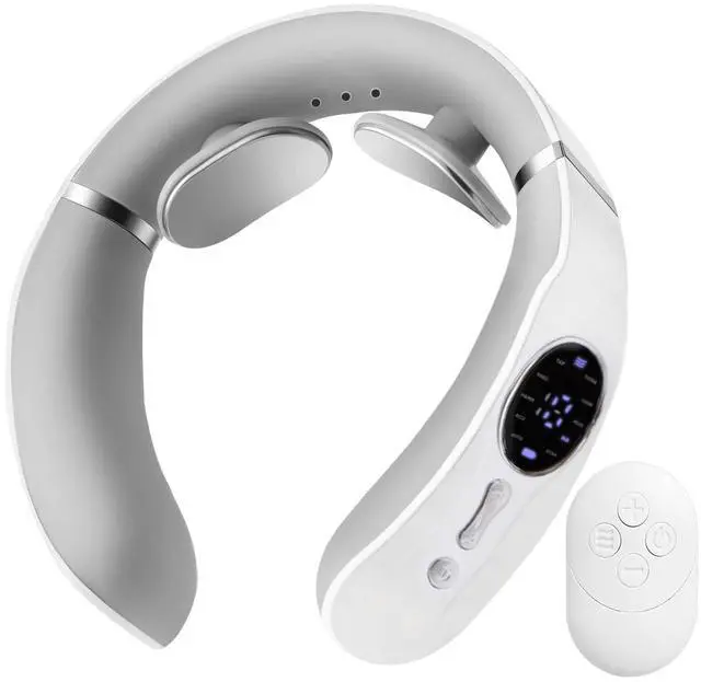 Main image of Neck Massager for Pain Relief Deep Tissue with Heat and 10 Massage Patterns & 16 Intensity Steps, Gift for Home or Travel, White