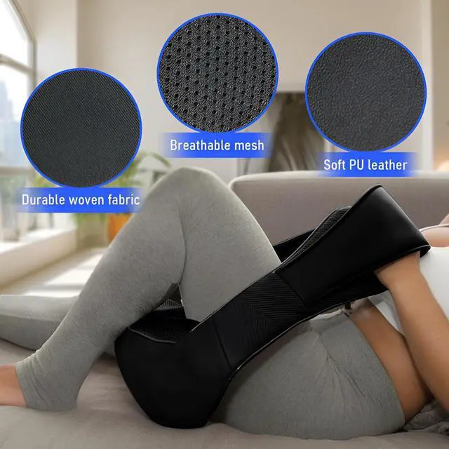Alt view image 4 of 7 - Cordless Neck and Shoulder Massager with Heat - Rechargeable Shiatsu Back Massager for Pain Relief - Deep Tissue Kneading Massage Pillow for Neck, Back, Shoulders, Legs - Gifts for Men & Women