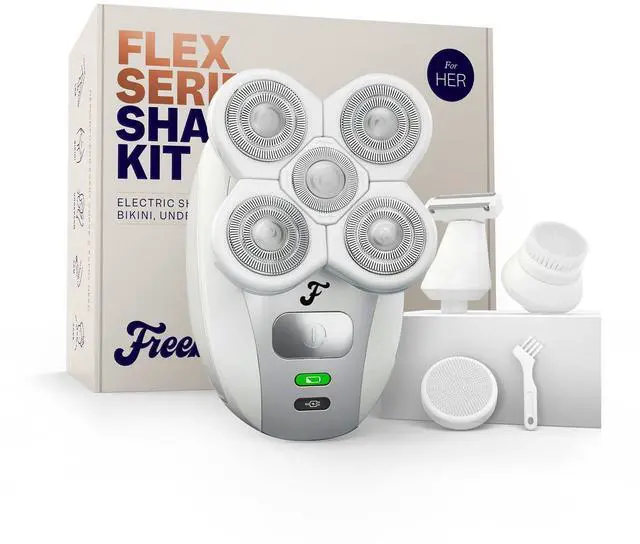 Main image of FlexSeries Electric Razor for Women - Silk Smooth Legs, Body Hair, & Pubic Shaver - for Private Area, Sensitive Skin, Bikini Trimmer