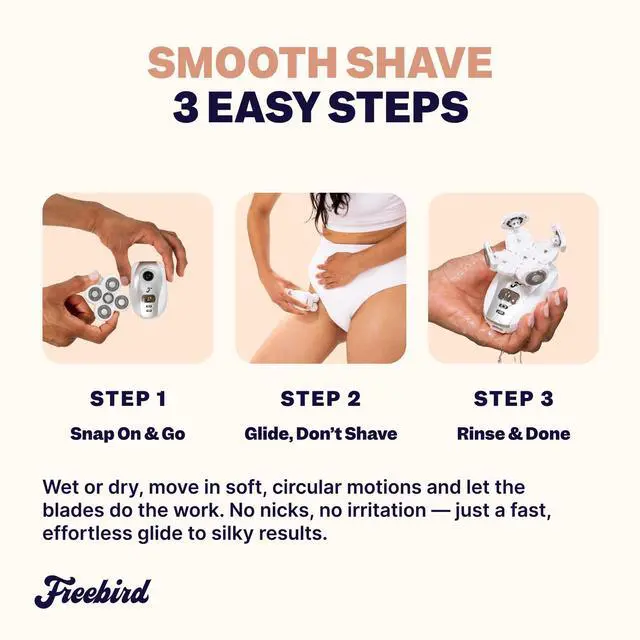 Alt view image 6 of 7 - FlexSeries Electric Razor for Women - Silk Smooth Legs, Body Hair, & Pubic Shaver - for Private Area, Sensitive Skin, Bikini Trimmer