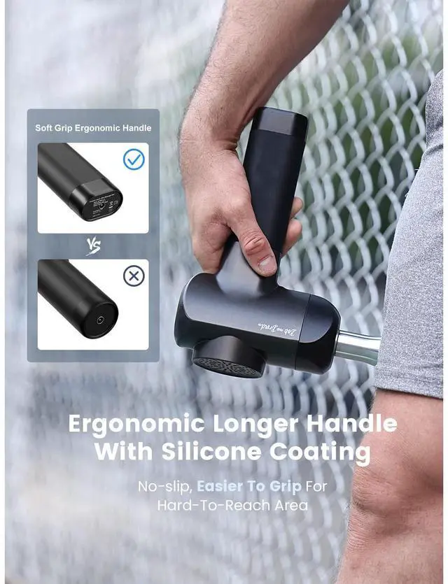 Alt view image 7 of 7 - X6 Pro Massage Gun Deep Tissue Percussion with Metal Head Therapy, Professional Muscle Massage Gun for Athletes, Electric Massager Gun for Pain Relief,Christmas Gift for Men Women Dad Mom