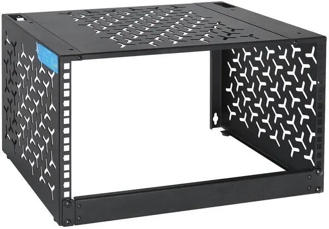 Main image of 6U Wall-Mount & Desktop Server Rack, 12" Depth, Foldable with 1U Blank Panel - Open Frame for Shallow Servers/IT Gear/Switches &19" Standard Devices