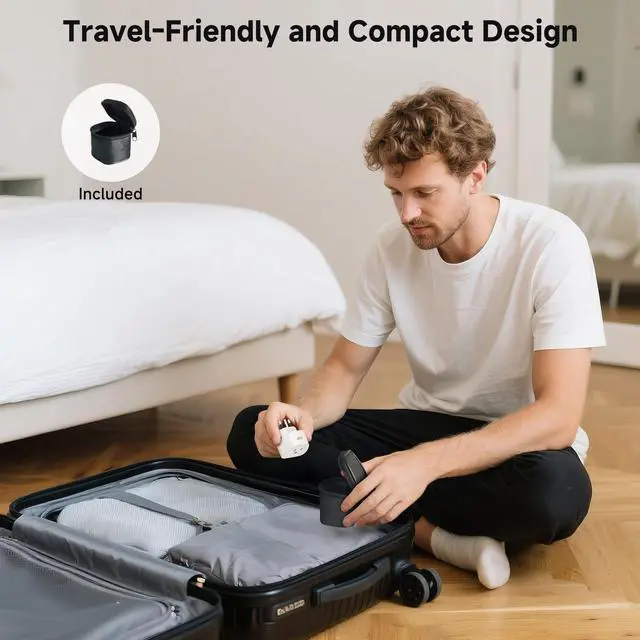 Alt view image 2 of 2 - Type N Plug Adapter for Travel, US to Brazil Plug Adapter, Works in Brazil and South Africa, CE & RoHS Certified, White