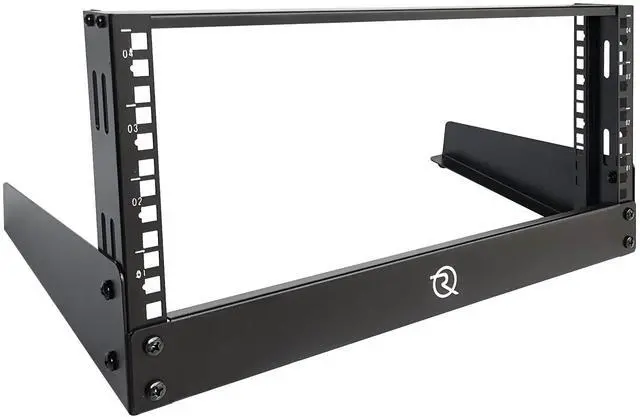Main image of 4U Network Rack Desktop 19 Inch 2 Post Open Frame Shelf with Reinforced Beam, Free Standing Tabletop Racks for IT Server Sound AV Equipment