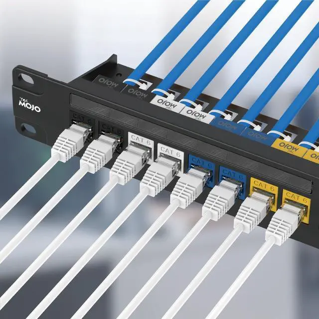 Alt view image 4 of 7 - UL Listed 1000 Mbps Cat6 Keystone Jack Insert 10 -Pack, 90 Degree Punch Down RJ45 Keystone Jack Adapter Slim Profile for Patch Panel & Wall Plate, White