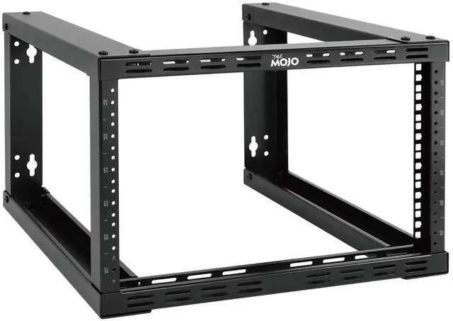 Main image of 6U Fixed Wall Mount Network Rack 15.8inch Depth Open Frame for Server Data/AV/IT/Communication/Computer Equipment/Patch Panel Heavy Duty