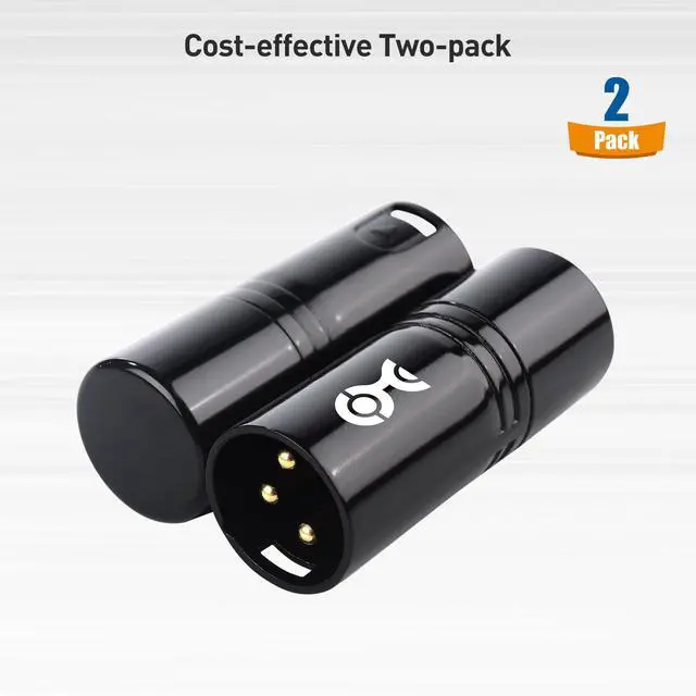 Alt view image 6 of 7 - 2-Pack 120 Ohm 3-Pin XLR Terminator/DMX Terminator - Optimal Signal Integrity for Lighting and Audio Systems