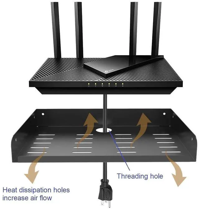 Alt view image 4 of 5 - 2 Pcs of Metal Floating Shelf Modern Wall Mounted Storage Rack 12"*8" Deep Display Shelf in Living Room, Bedroom,Bathroom, Kitchen,Garage or Office (12 inches 2 Pcs)