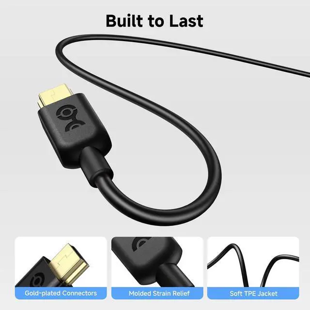 Alt view image 6 of 6 - Mini USB to USB A Cable - 6ft, Mini B 2.0 Cable Compatible with PS3 Controller, Garmin Nuvi, GoPro Hero 3+, Blue Yeti/Snowball iCE Mic, TI-84+ CE, and More, Black